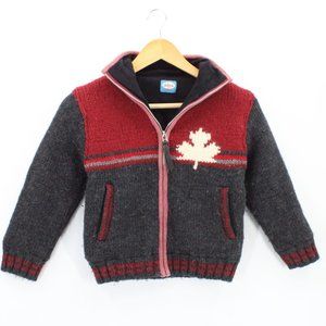 Delux Wool Jacket Kids Unisex Multicolor CANADA Full Zip Poler Fleece Lined